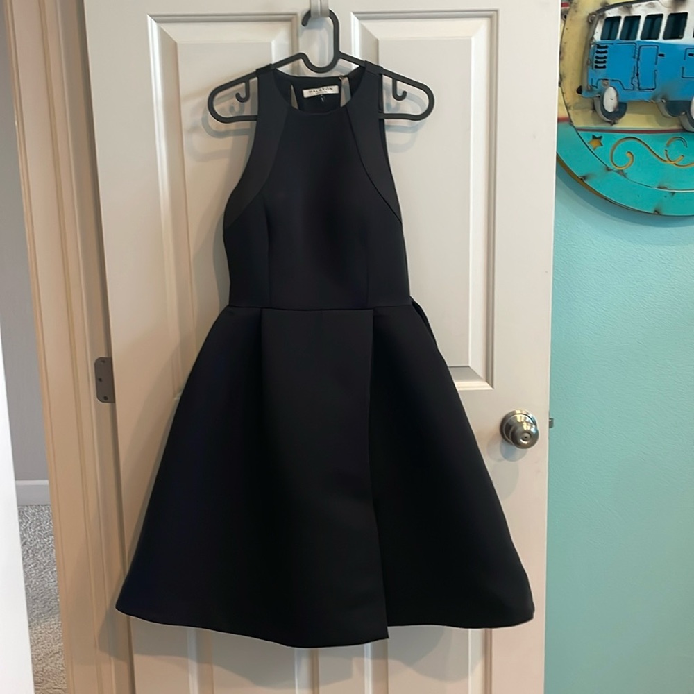 Halston Heritage Black Cocktail Dress
